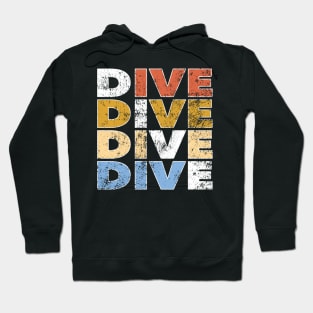 Diver Retro Diving Sea Snorkeling Gift Hoodie